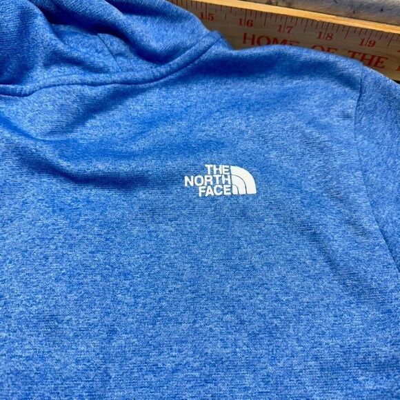 The North Face Hoodie Womens Large Blue Heather LFC Thumb Hole Running Full Zip - Picture 7 of 7